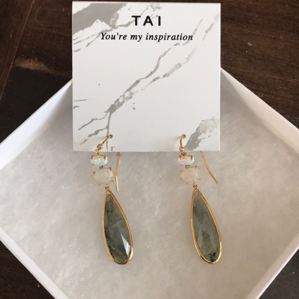 Stone earrings